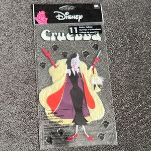 Disney Cruella De Vil Sticker Pack with Red and Black